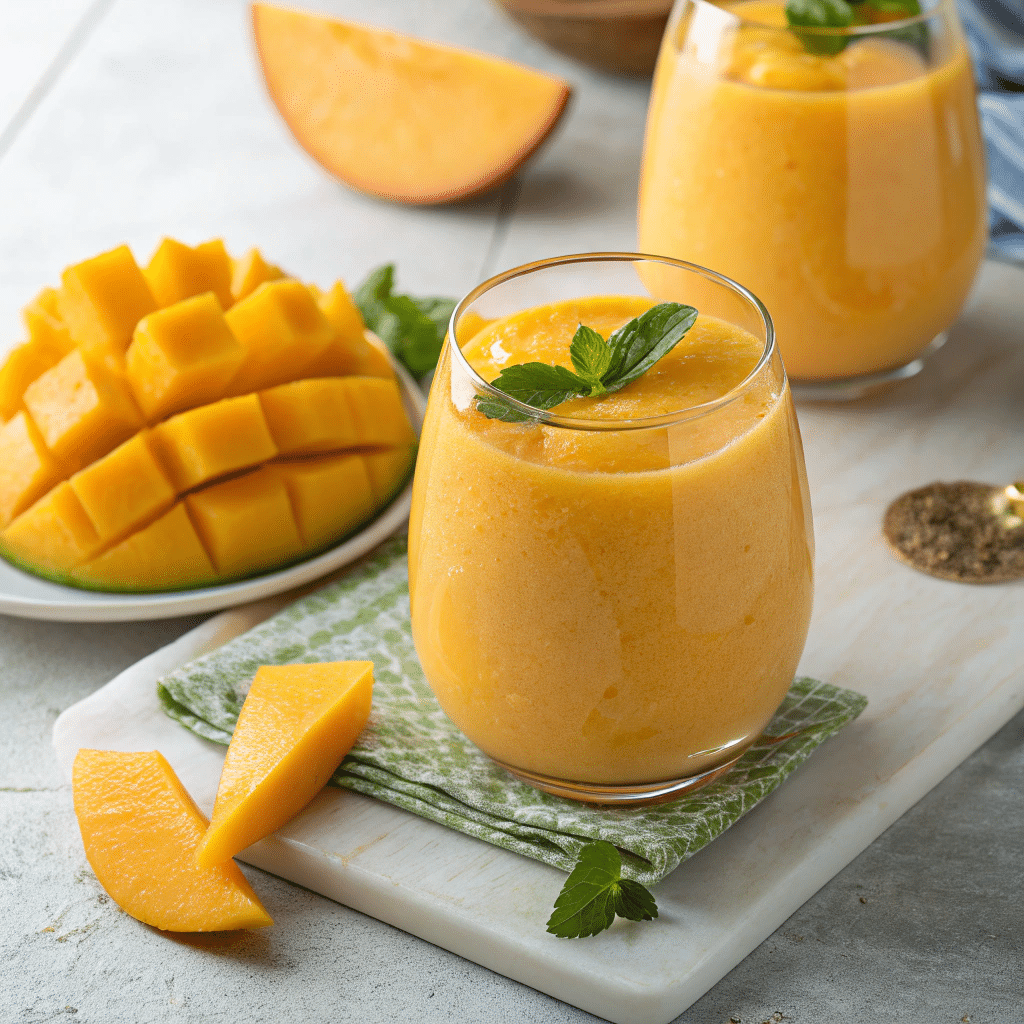 Easy Smoothie Recipes 3 Ingredients – Healthy, Quick & Delicious 10 mango yogurt smoothie 3 ingredients close-up