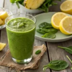 Fat-Burning Green Smoothie: The Best Guide to Burn Belly Fat Naturally 12 fat-burning green smoothie with spinach, lemon, and pineapple