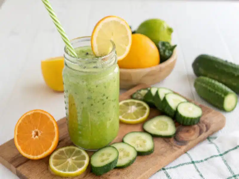 Easy Smoothie Recipes 3 Ingredients – Healthy, Quick & Delicious 5 Cucumber Citrus Slim-Down Smoothie
