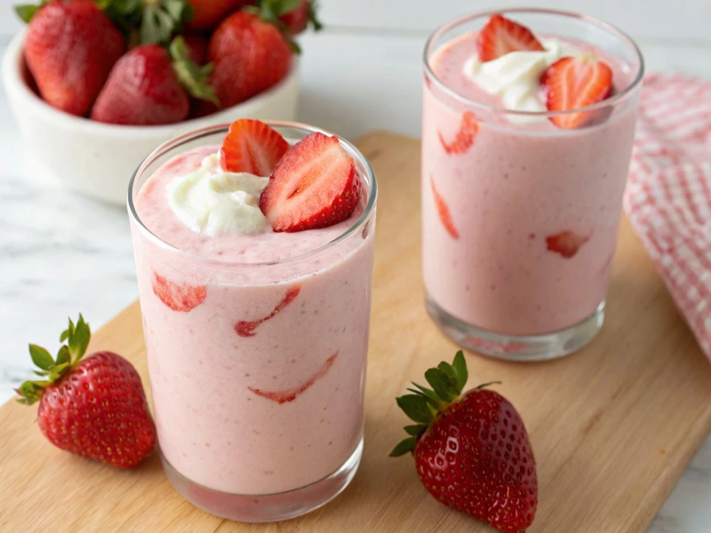 Easy Smoothie Recipes 3 Ingredients – Healthy, Quick & Delicious 11 Strawberry Vanilla Yogurt Smoothie