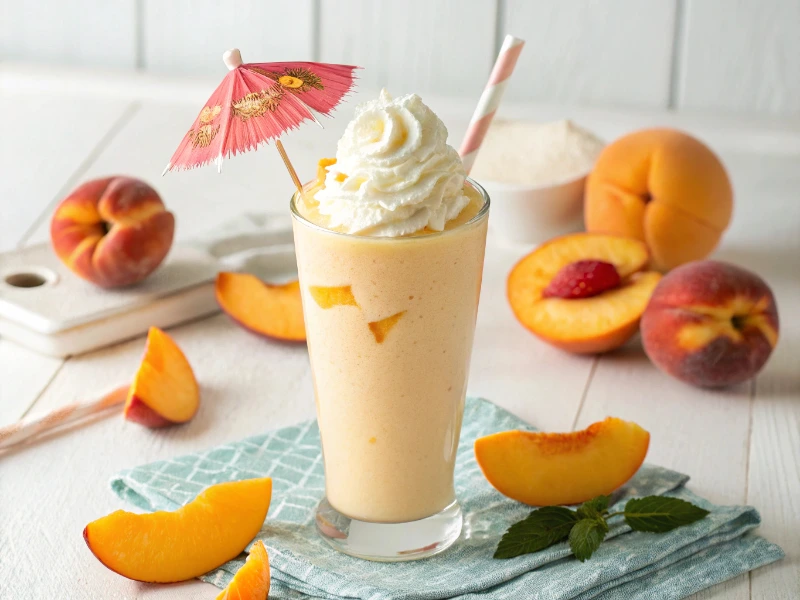 Easy Smoothie Recipes 3 Ingredients – Healthy, Quick & Delicious 14 Frozen Peach Cream Smoothie