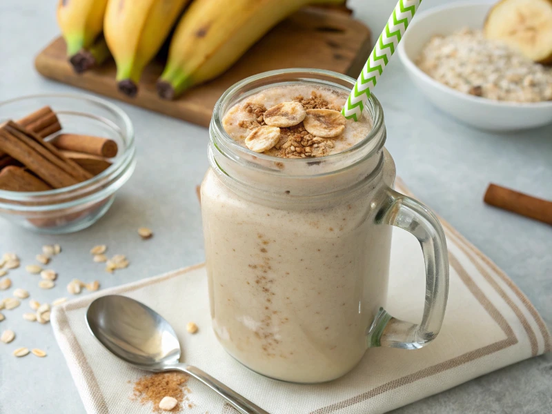 Easy Smoothie Recipes 3 Ingredients – Healthy, Quick & Delicious 18 Cinnamon Oat Banana Smoothie