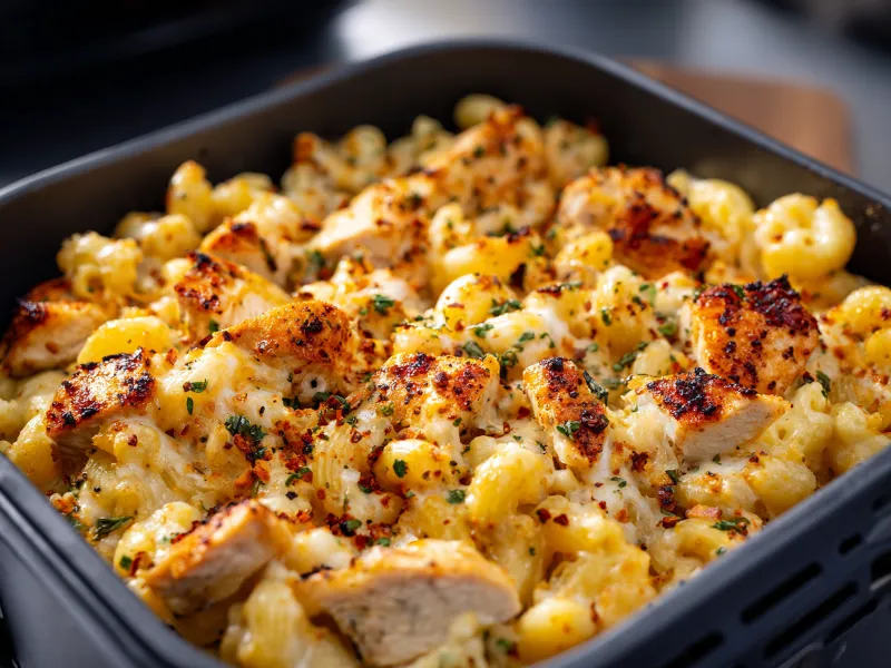 image_800x600_1752863260766 healthy mac and cheese air fryer, high protein, low calorie recipe