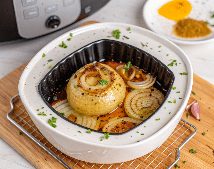 Air Fryer Onion Boil, Easy Onion Boil, Family-Friendly Side